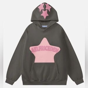 NWOT Aelfric Eden Star Hoodie Size Xs - Pink and Gray